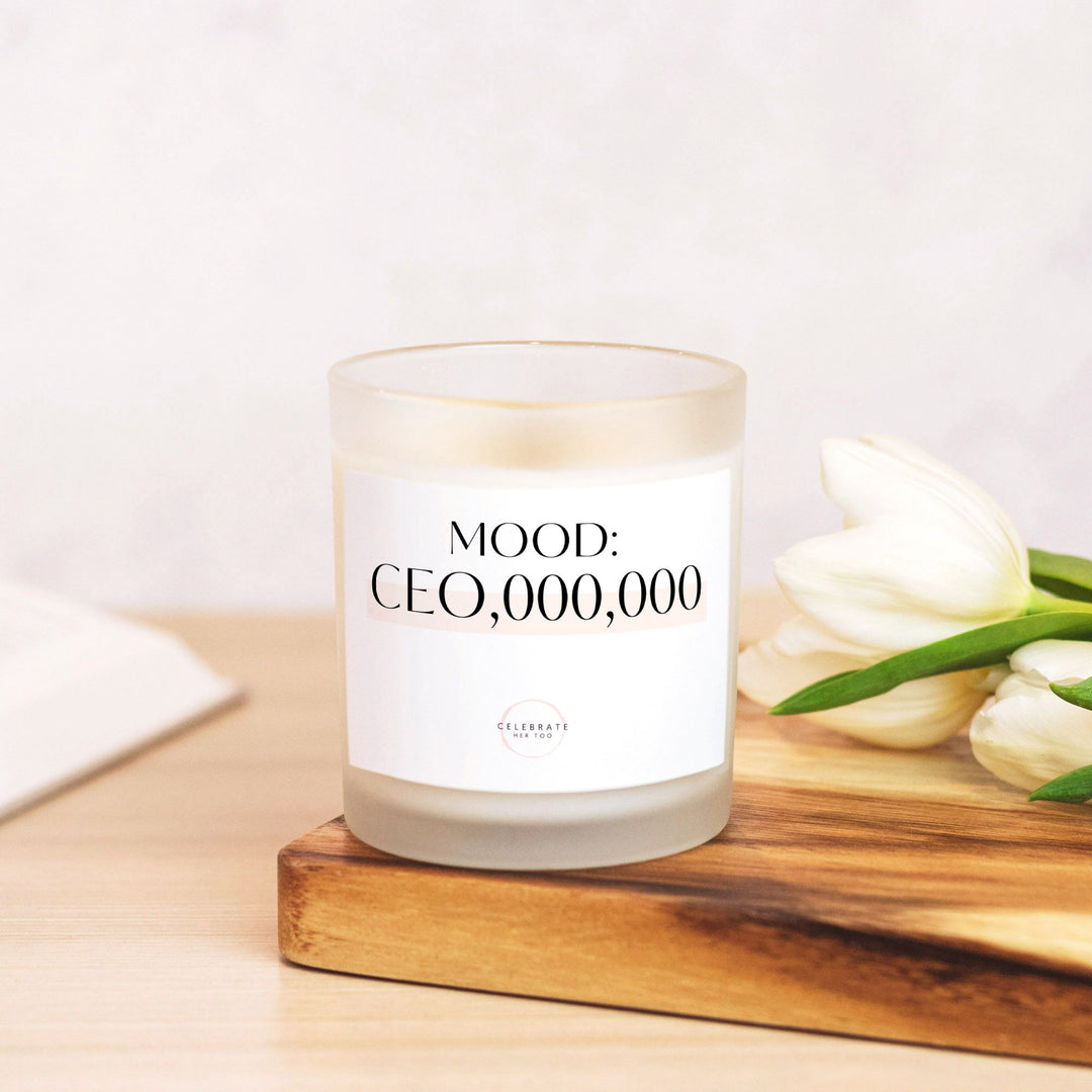 Mood: CEO,000,000 - Candle Frosted Glass (11 oz)