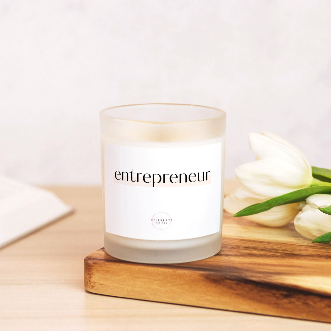 Entrepreneur - Candle Frosted Glass (11 oz)