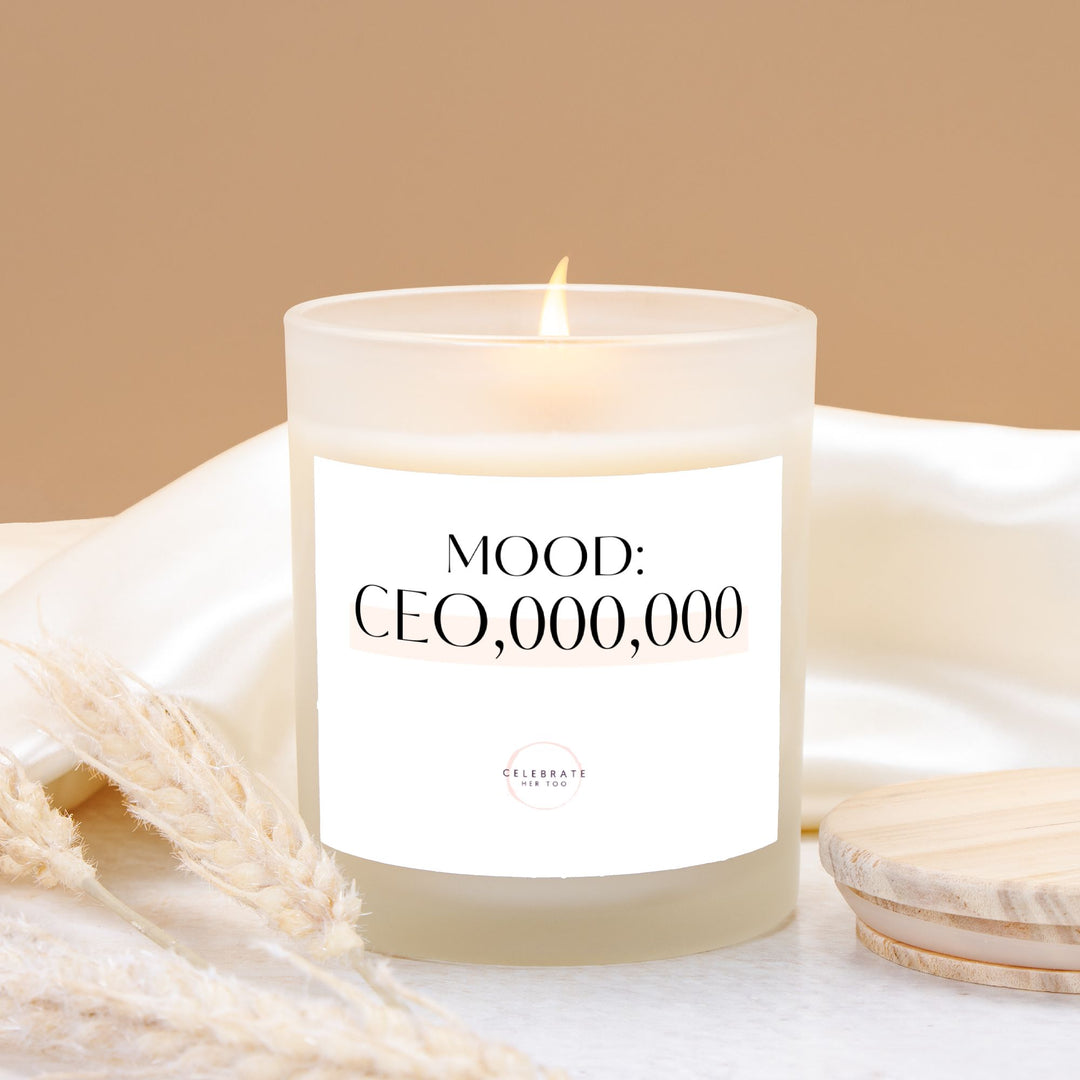 Mood: CEO,000,000 - Candle Frosted Glass (11 oz)