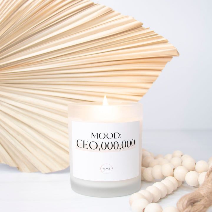 Mood: CEO,000,000 - Candle Frosted Glass (11 oz)