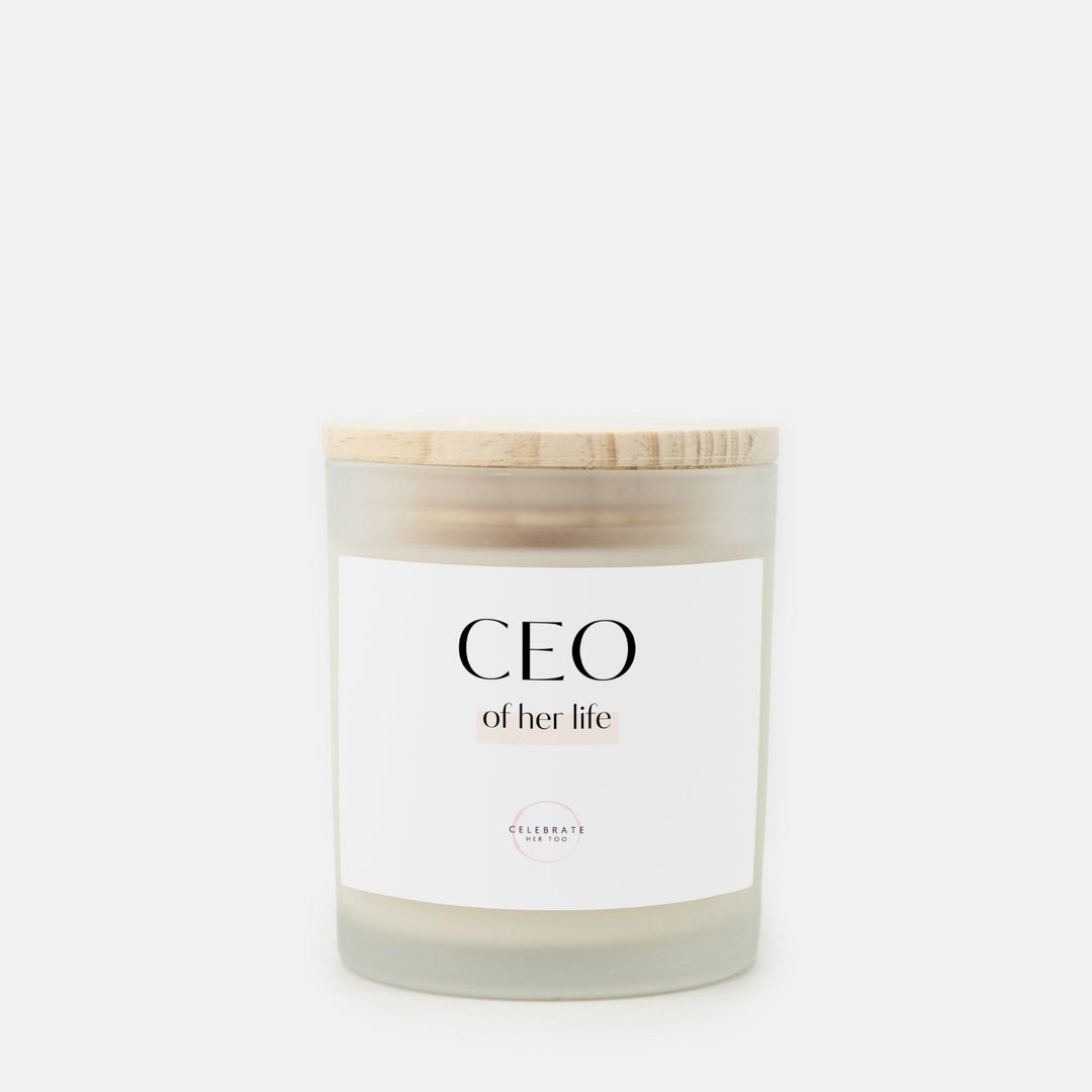 CEO Of Her Life - Candle Frosted Glass (11 oz)