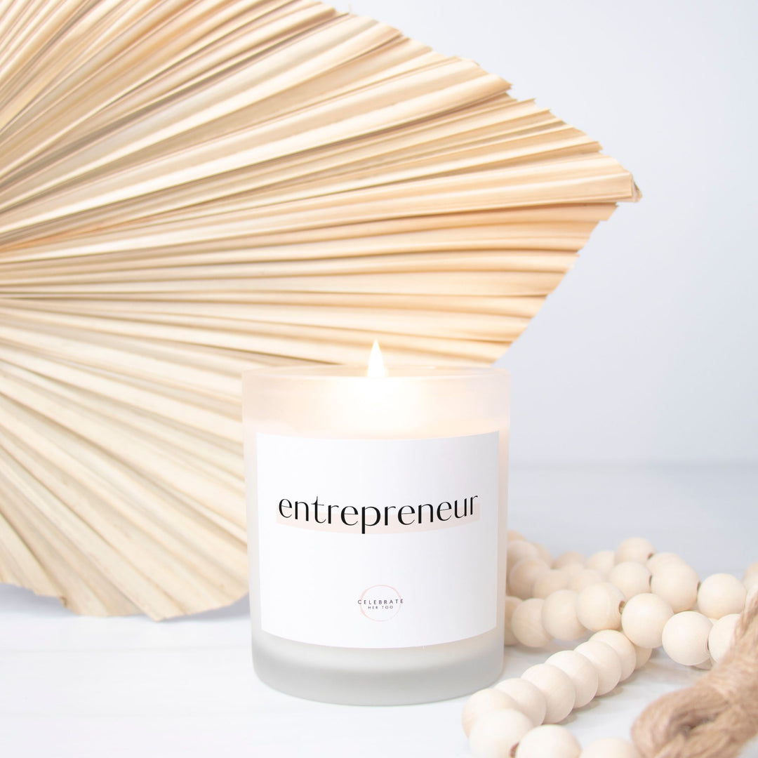 Entrepreneur - Candle Frosted Glass (11 oz)