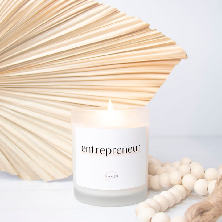 Entrepreneur - Candle Frosted Glass (11 oz)