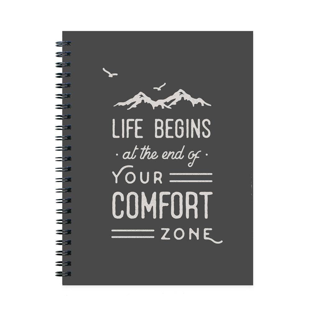 Life Begins At The End Of Your Comfort Zone Journal