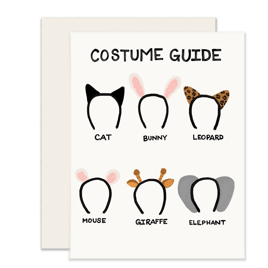 Costume Guide - Halloween Card