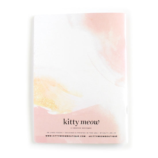 Hell YES - F No, Watercolor Inspirational Mantra Notebook