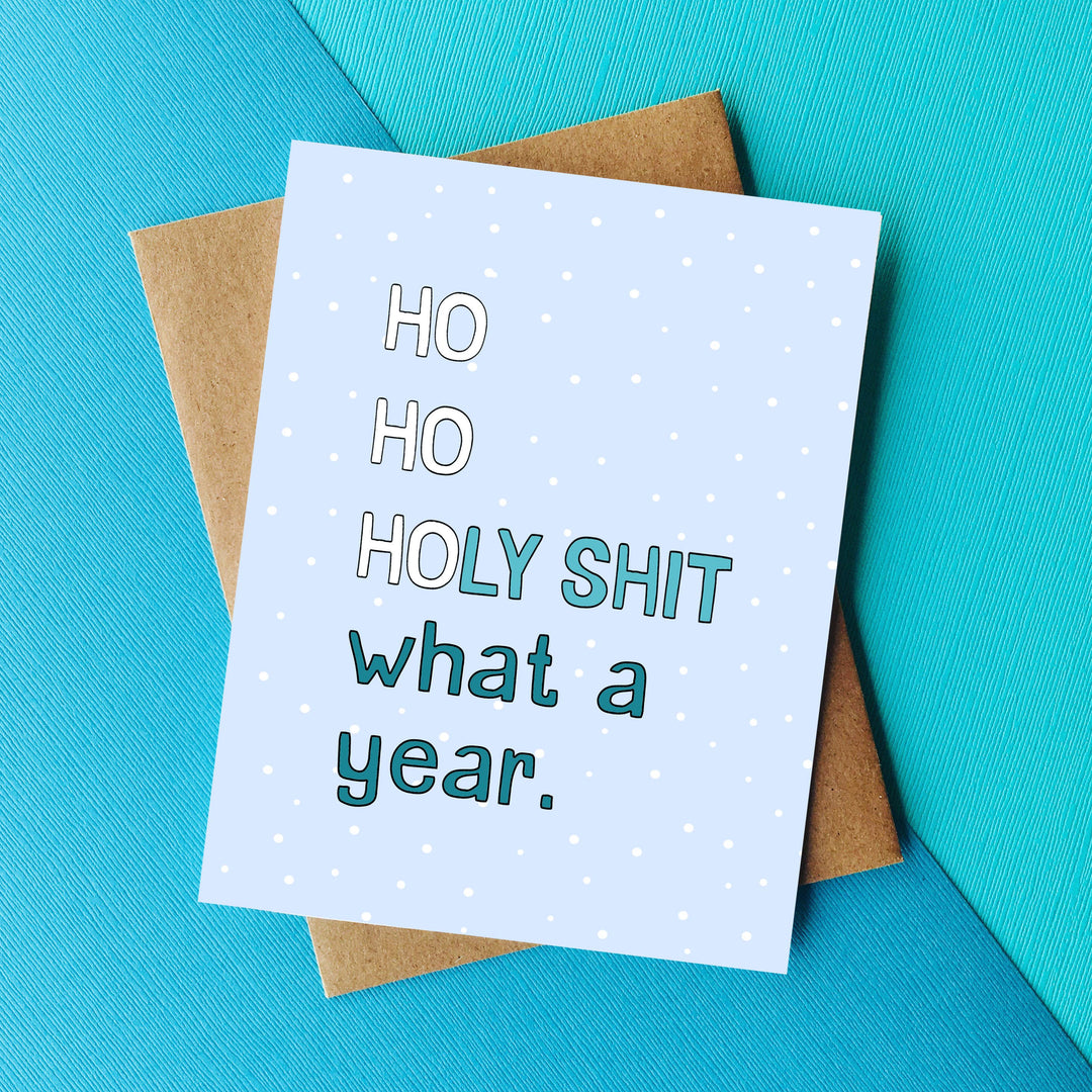 Ho Ho Ho Funny Christmas Card / Holiday Card / New Years Car