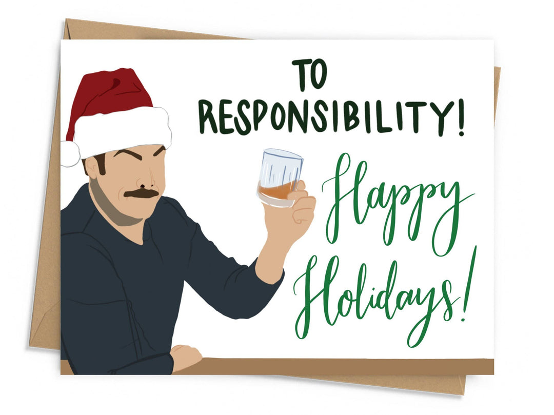 Ted Lasso To Responsibility Holiday Card