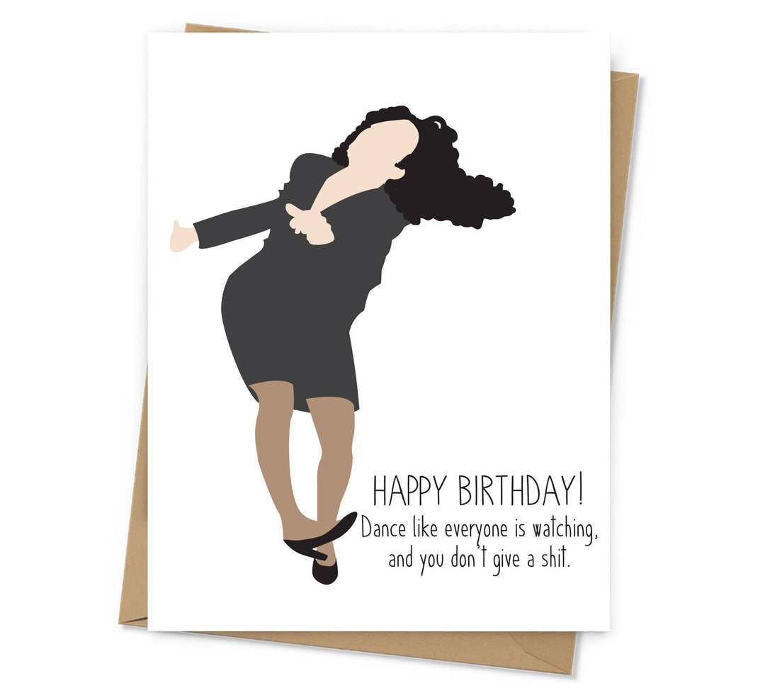 Elaine Dancing Birthday Card